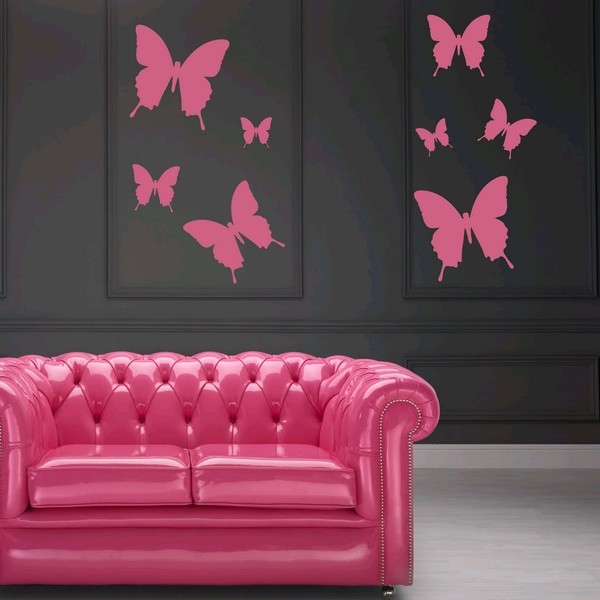 Exemple de stickers muraux: Set 10 Papillons 04